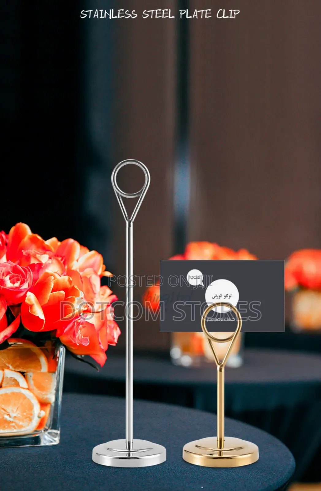 Enakshi Stainless Steel Table Number Holder