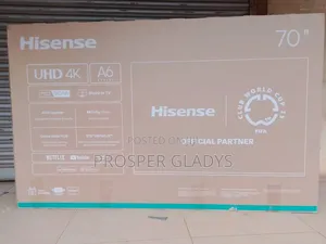 70 Inches Led Hisense Smart Uhd Digital Flat Screen Flameless.