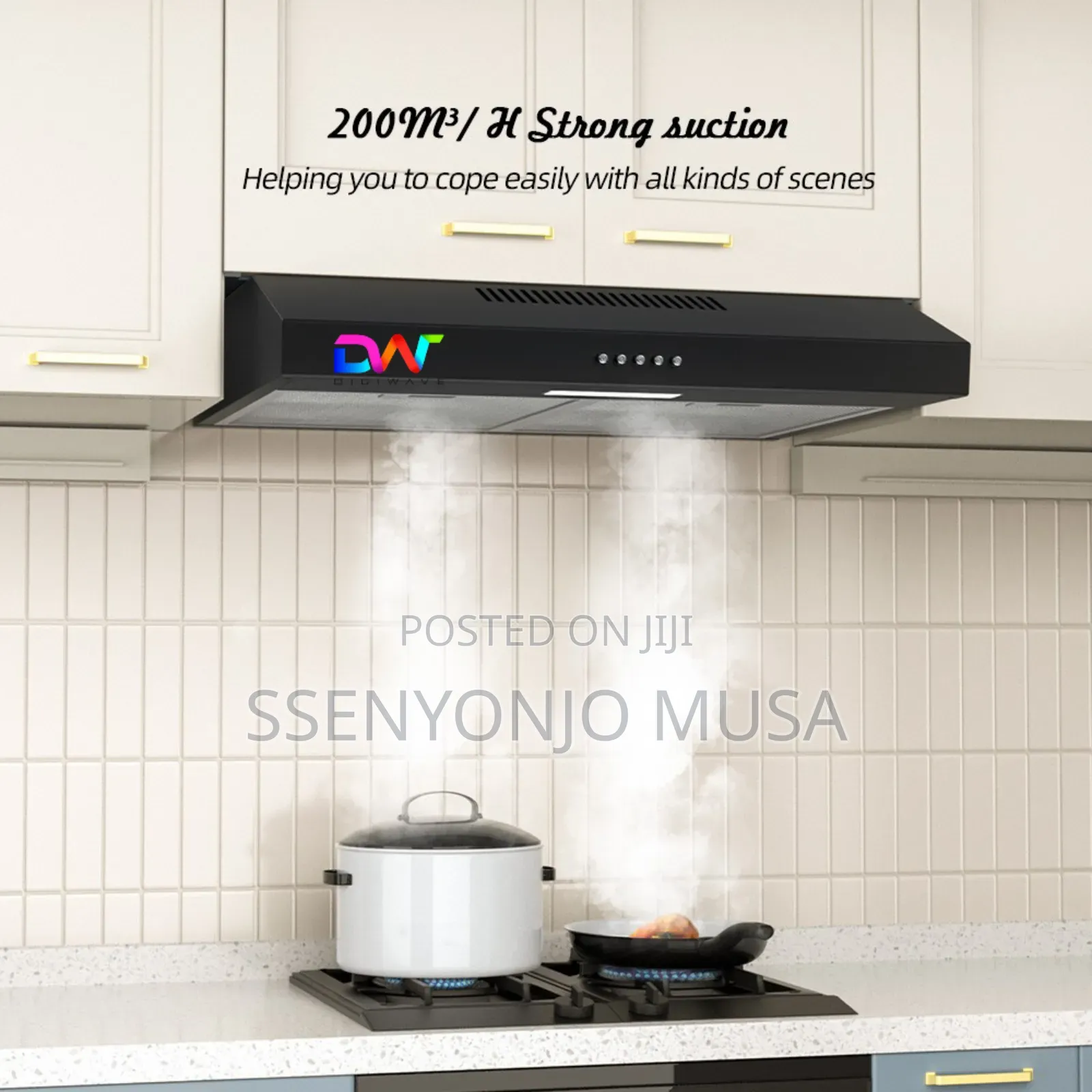Dw Chimney Cooker Hood - Household DWRH-6005t-900w, 60x60cm