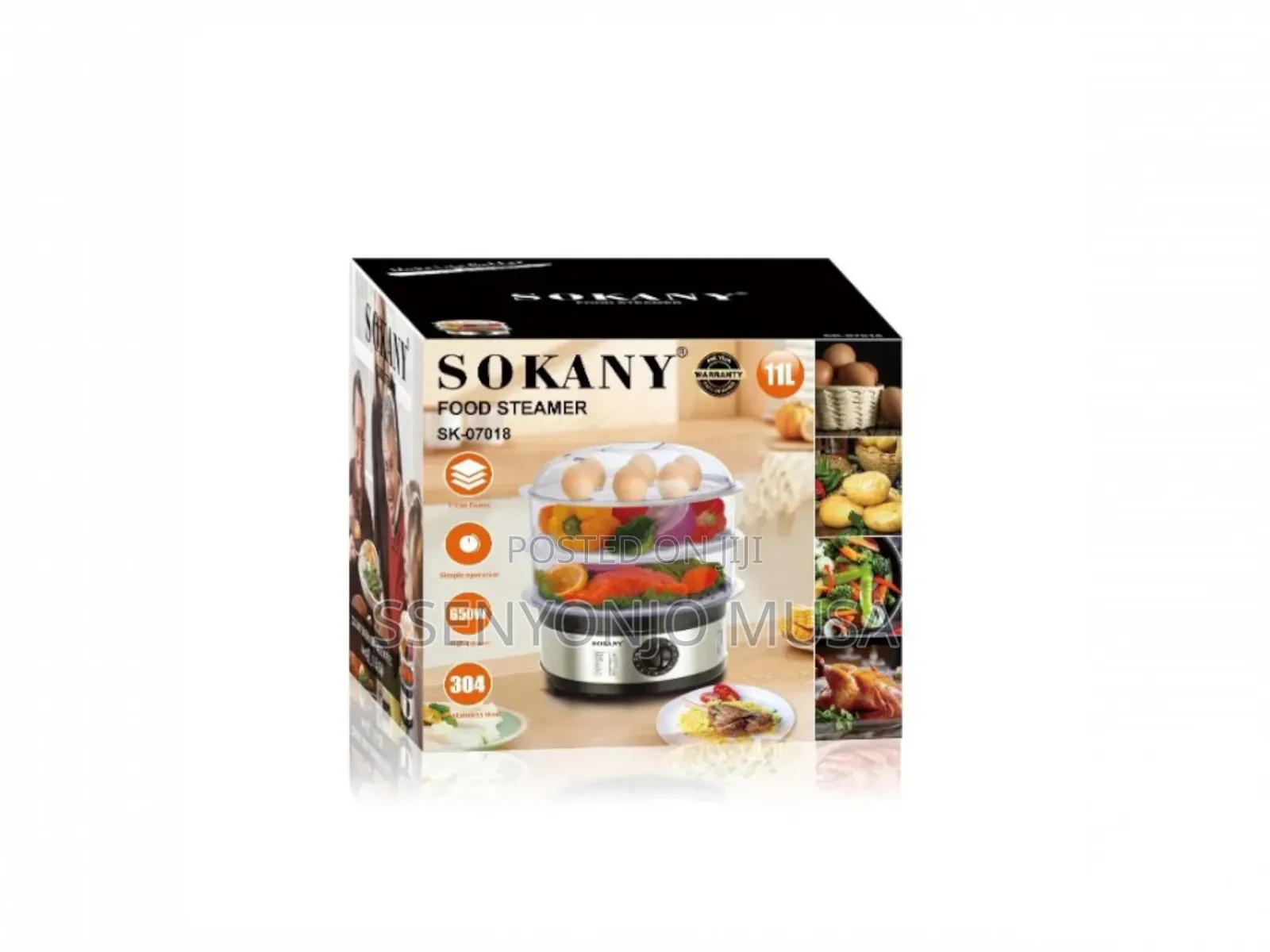 Sokany Sk-07018 11l 3-Layer Steam Cooking Pot, 650w