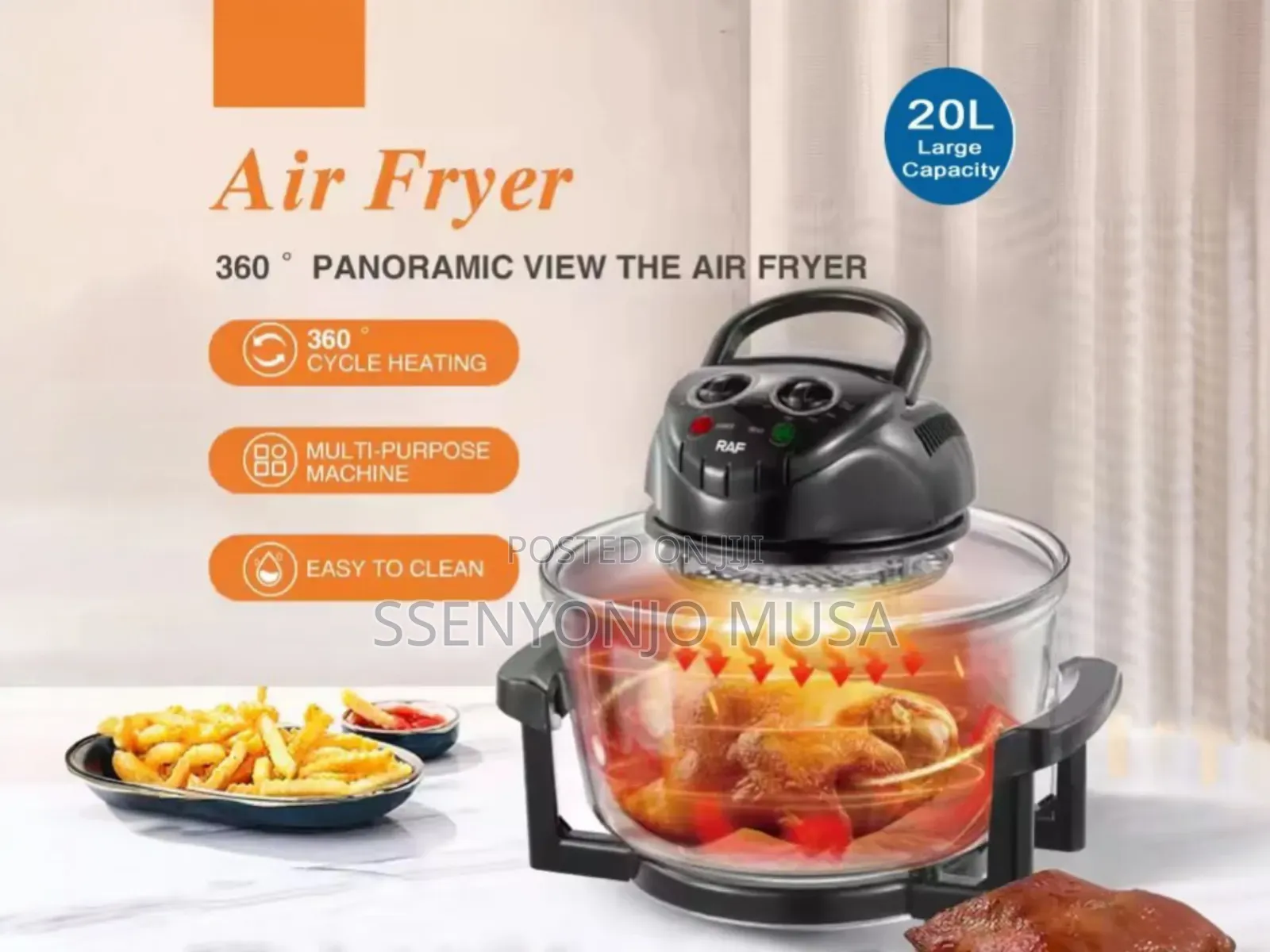 Kenwood 20l Halogen Oven Kw-288-8 |8-in-1 Multi Cooker 3500w