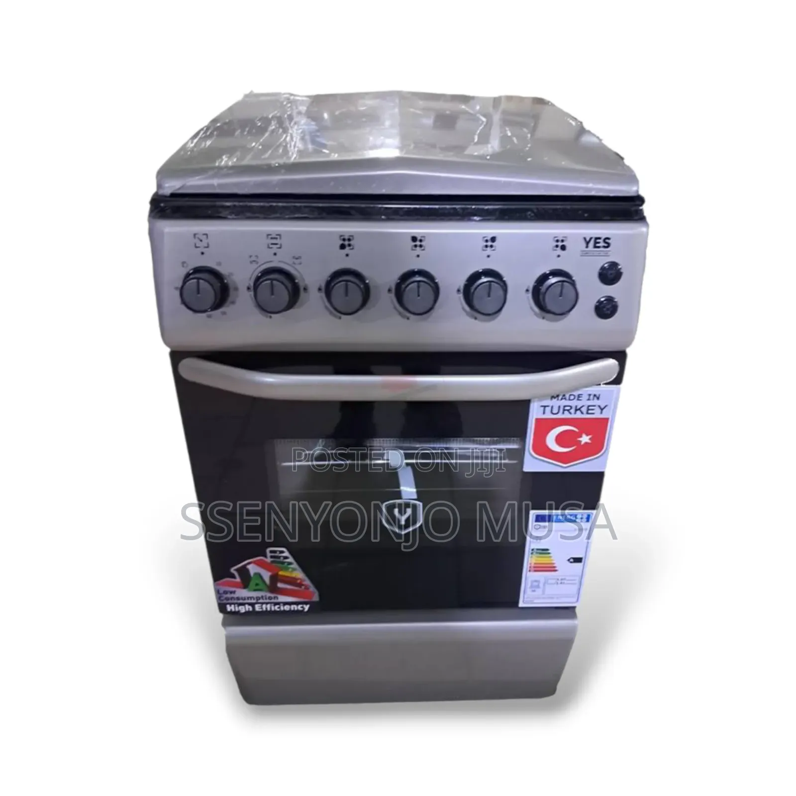 Yes Cooker 60x60cm Fully Gas - 4 Gas Burner Oven -