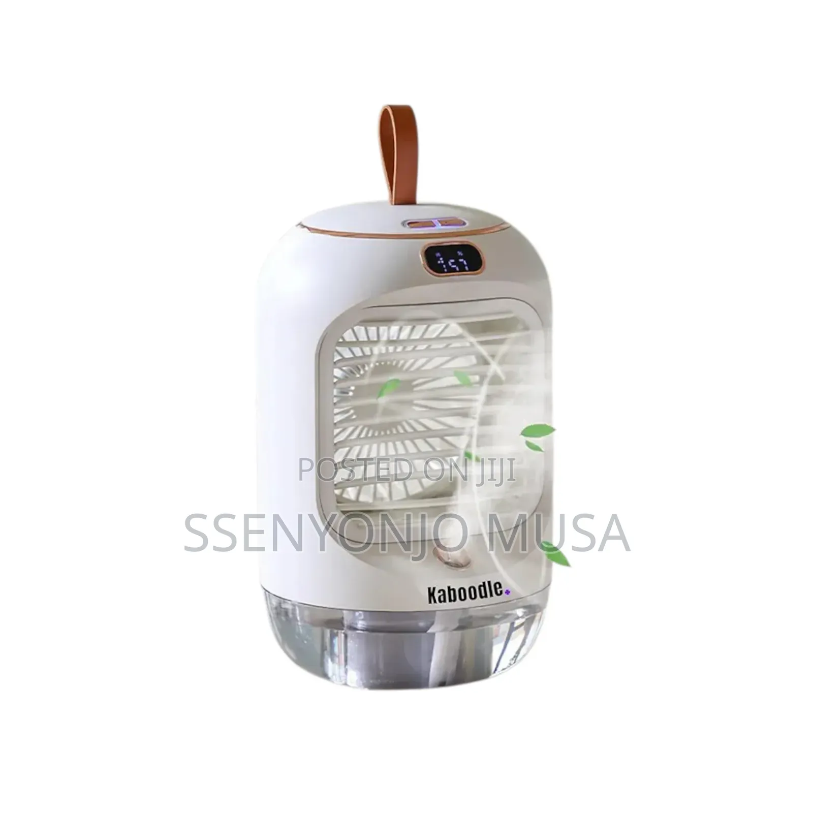 Rotating Humidifier Cooling Fan – Portable 3600mah, 2-in-1 Mist Fan