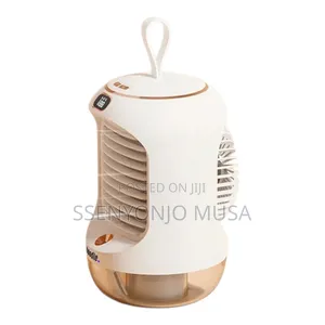 Rotating Humidifier Cooling Fan – Portable 3600mah, 2-in-1 Mist Fan