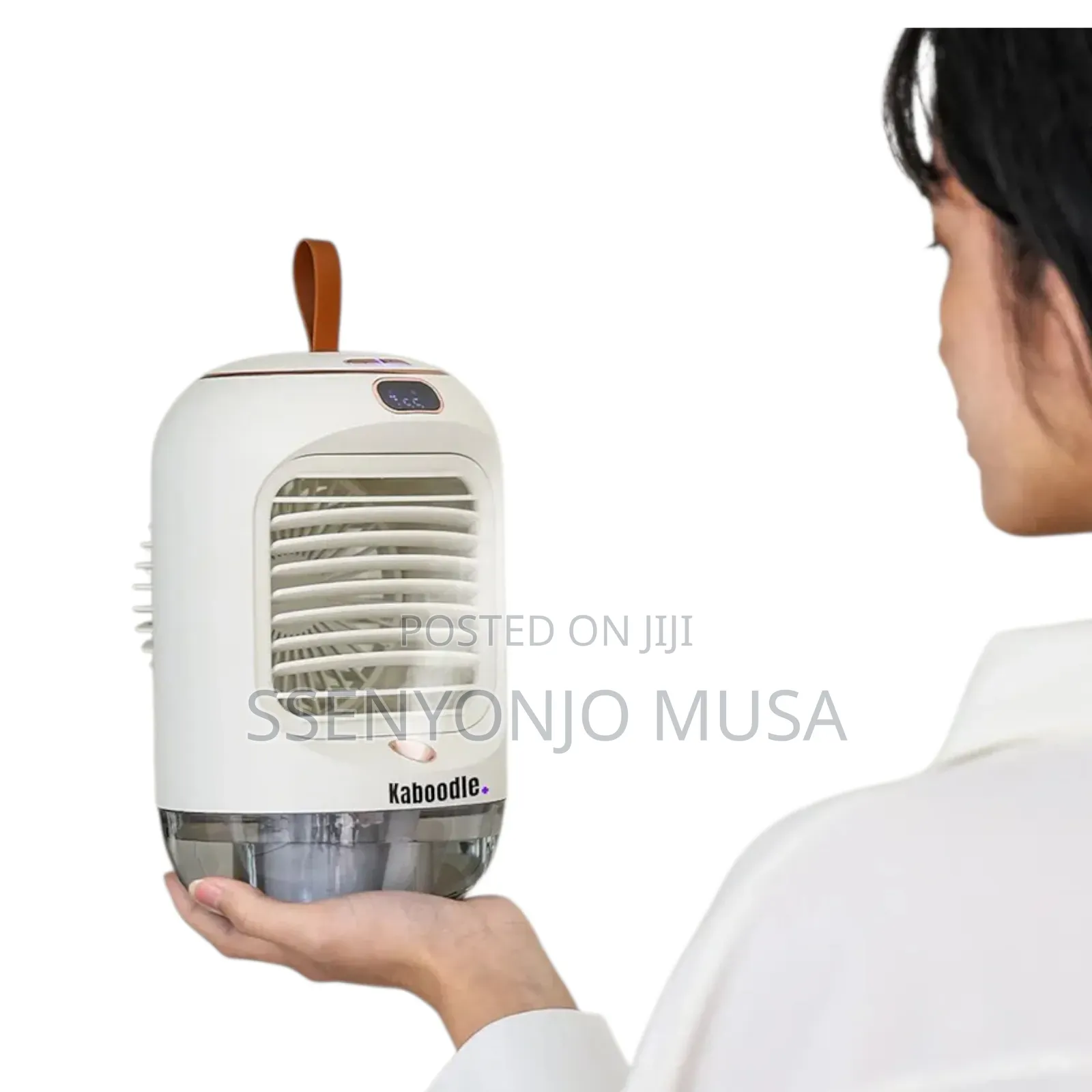 Rotating Humidifier Cooling Fan – Portable 3600mah, 2-in-1 Mist Fan