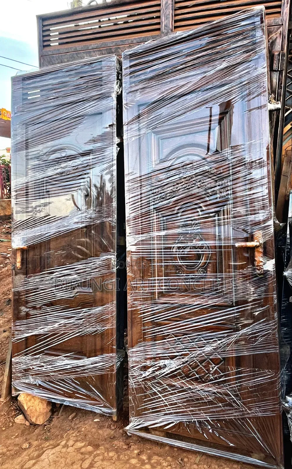 Unique Wood Grain Single Modern Door