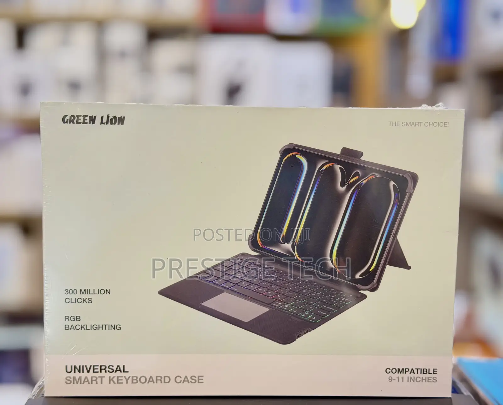 Green Lion Universal Keyboard Tablet Case For 9 To 11inch, Backlit