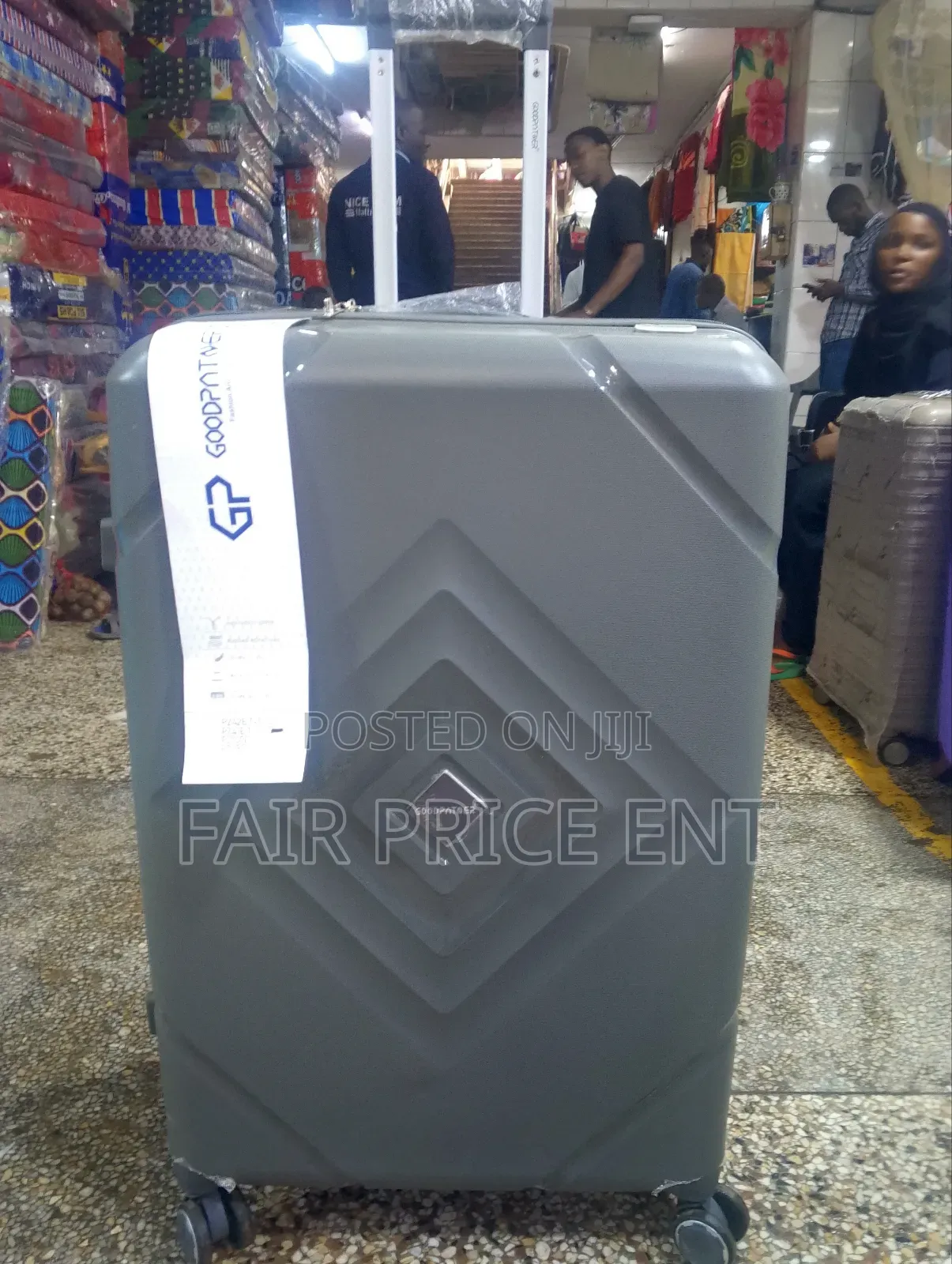 Original Rubber Plastic Suitcase. Good Partner. Extra Large.( Gray)