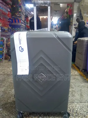 Original Rubber Plastic Suitcase. Good Partner. Extra Large.( Gray)