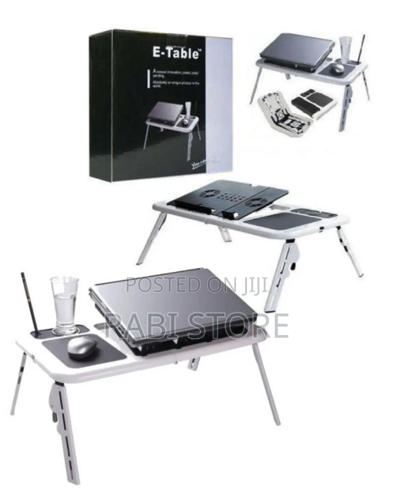 E-Table Laptop Stand With Cooling Fans