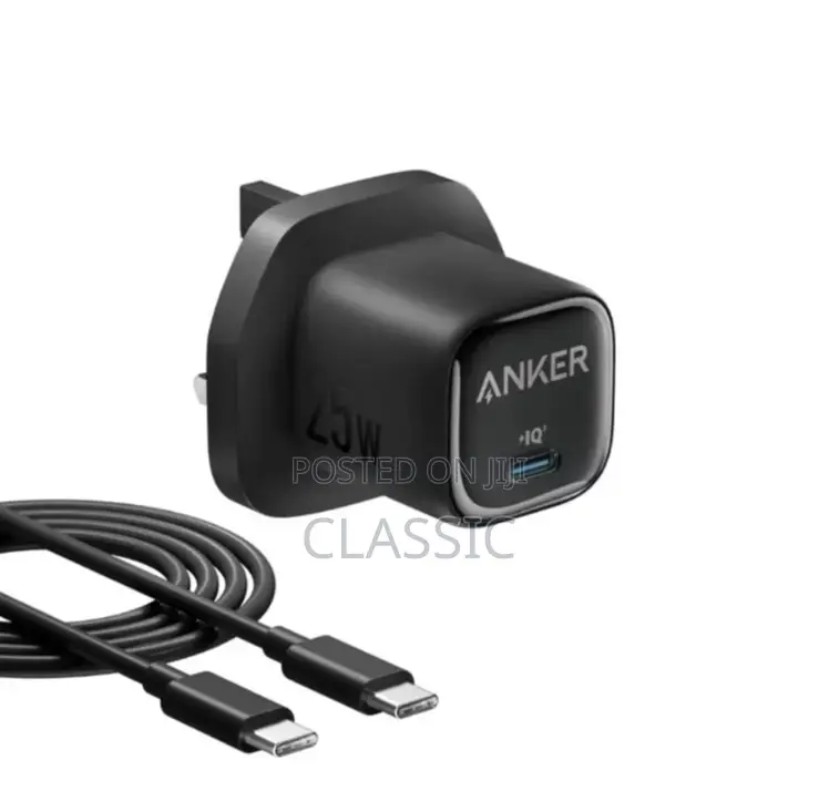 Anker 25w Usb-C Charger With Usb-C Cable (Model B2656k11)
