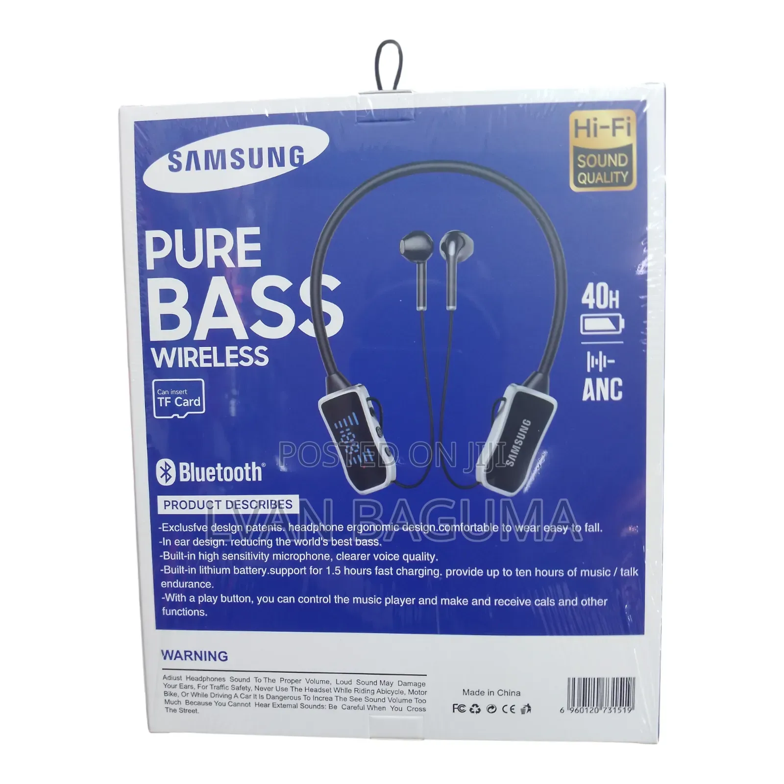 Samsung Tc-21 Pure Bass Wireless Neckband Earphone - A.N.C
