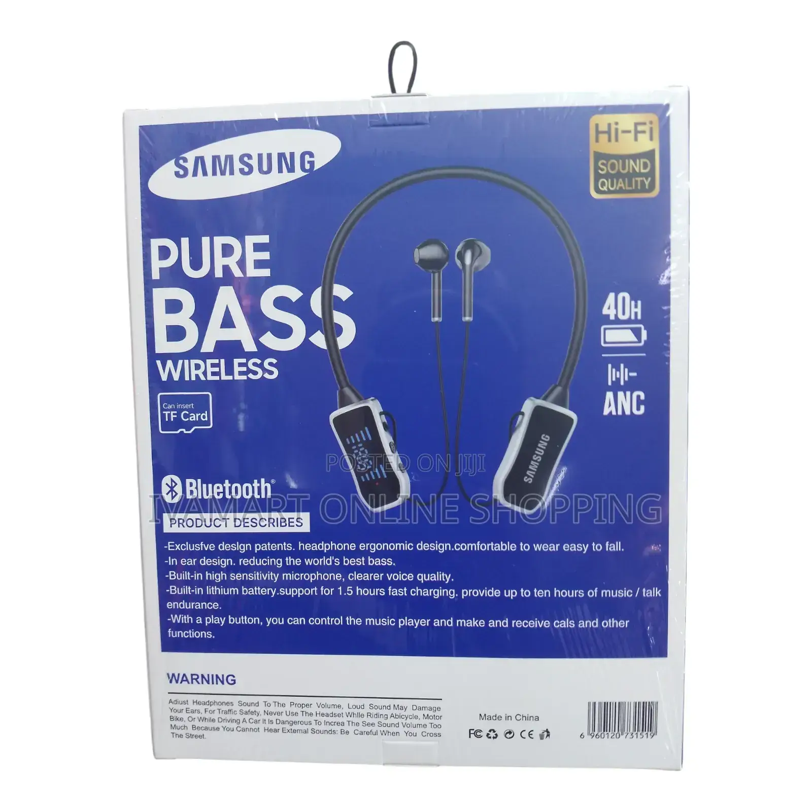 Samsung Tc-21 Pure Bass Wireless Neckband Earphone - A.N.C