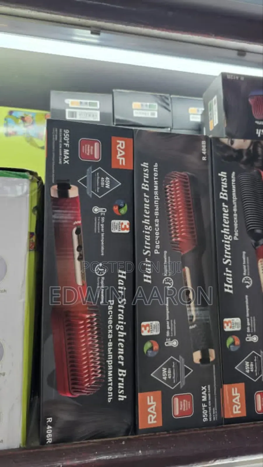 Raf Electric Hair Straightener Brush