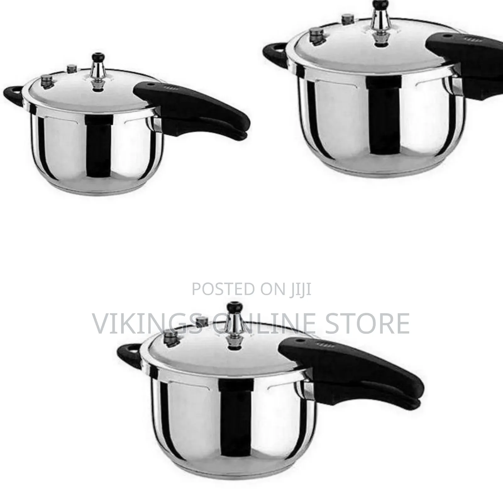 Premium Stainless Steel Pressure Cooker With Safety Locking System