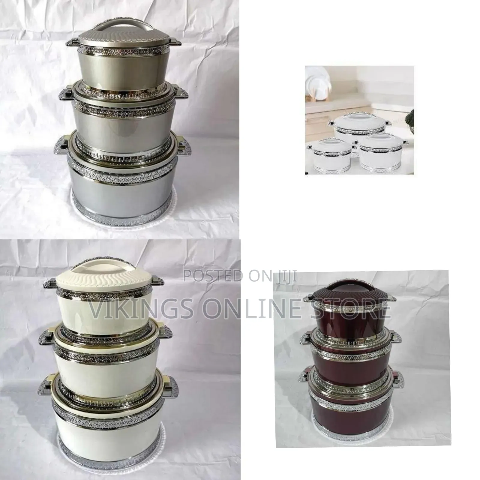 Elegant Insulated Food Warmer / Hot Pot Set - Multicolor