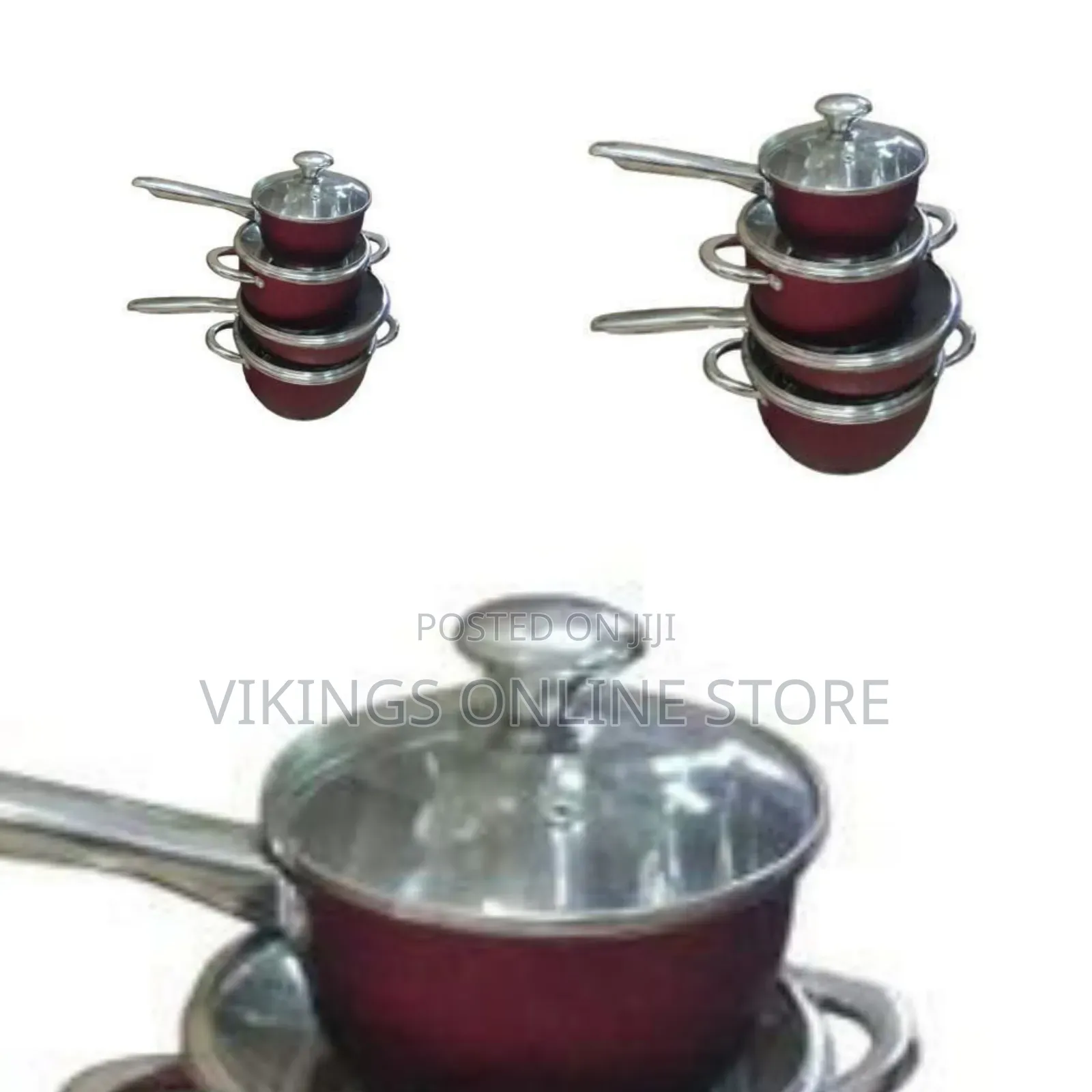 8 Pieces Set of Cookware Hot Pots