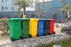 Homestic Patio Outdoor Plastic Dust Bins 240litres