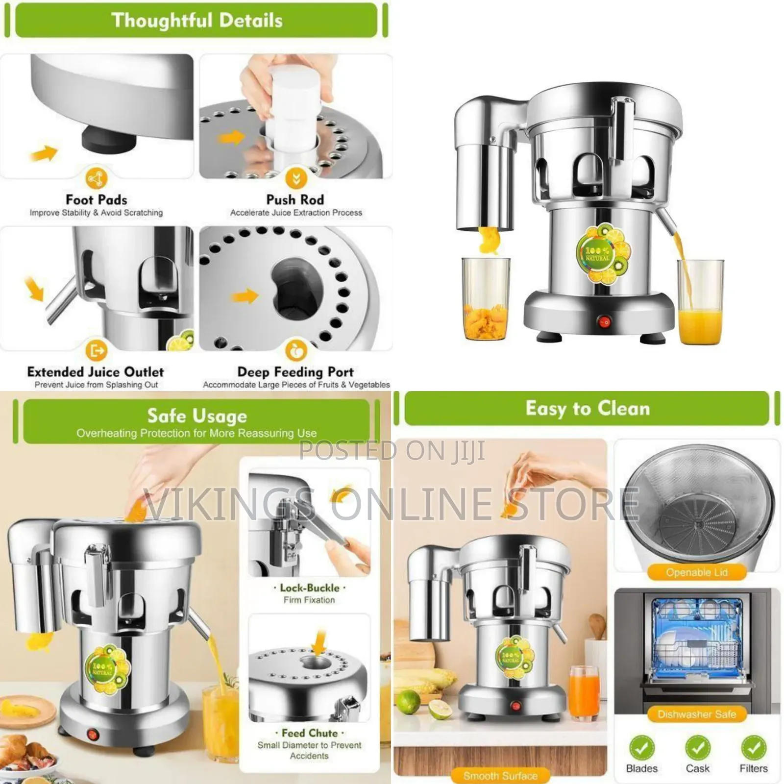 Professional Commercial Grade Stainless Steel Juice Extractor