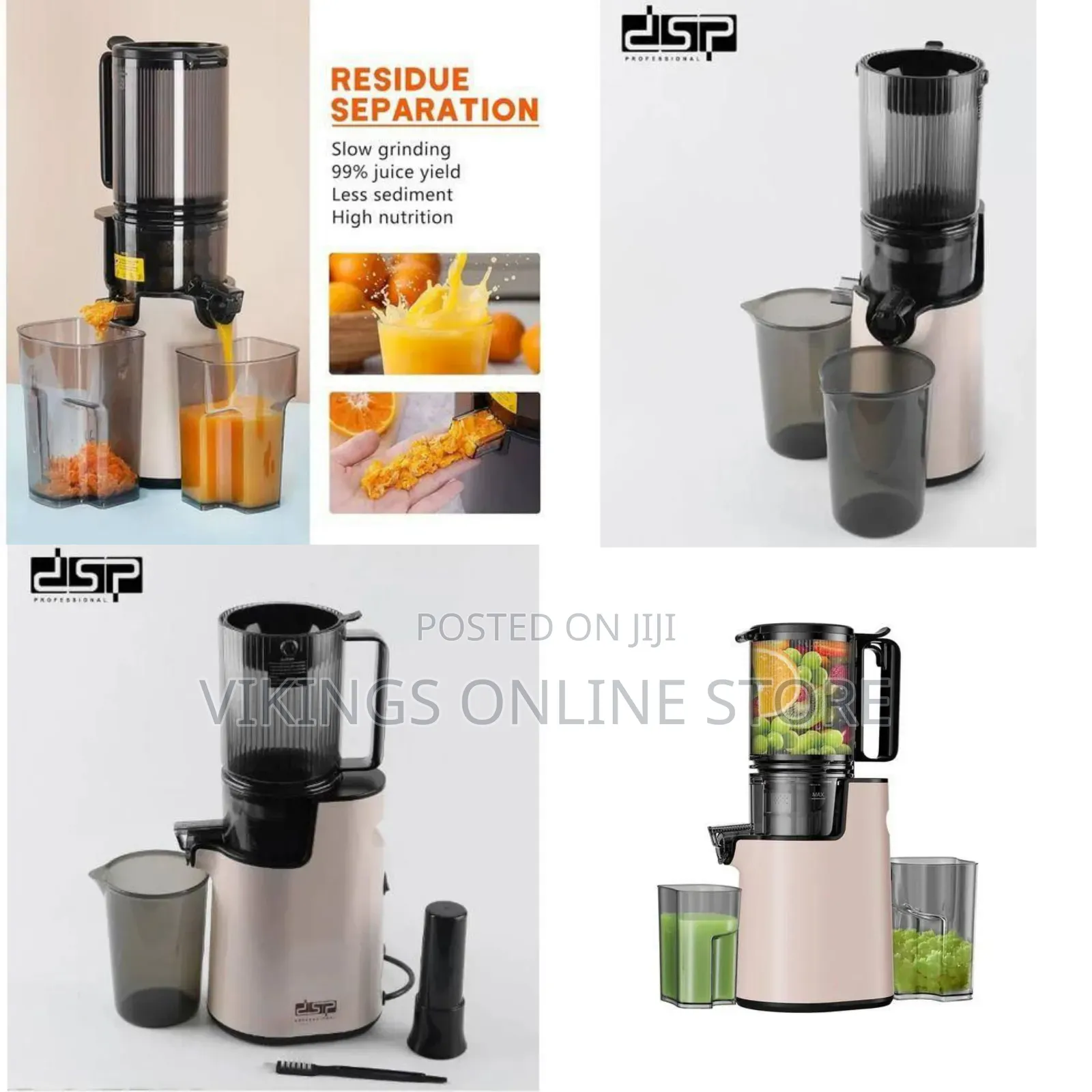 DSP Efficient Slow Masticating Juicer for Maximum Juice Yield