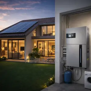 10kw Hybrid Solar System 15kwh Lithium Battery Backup Inverter Kit