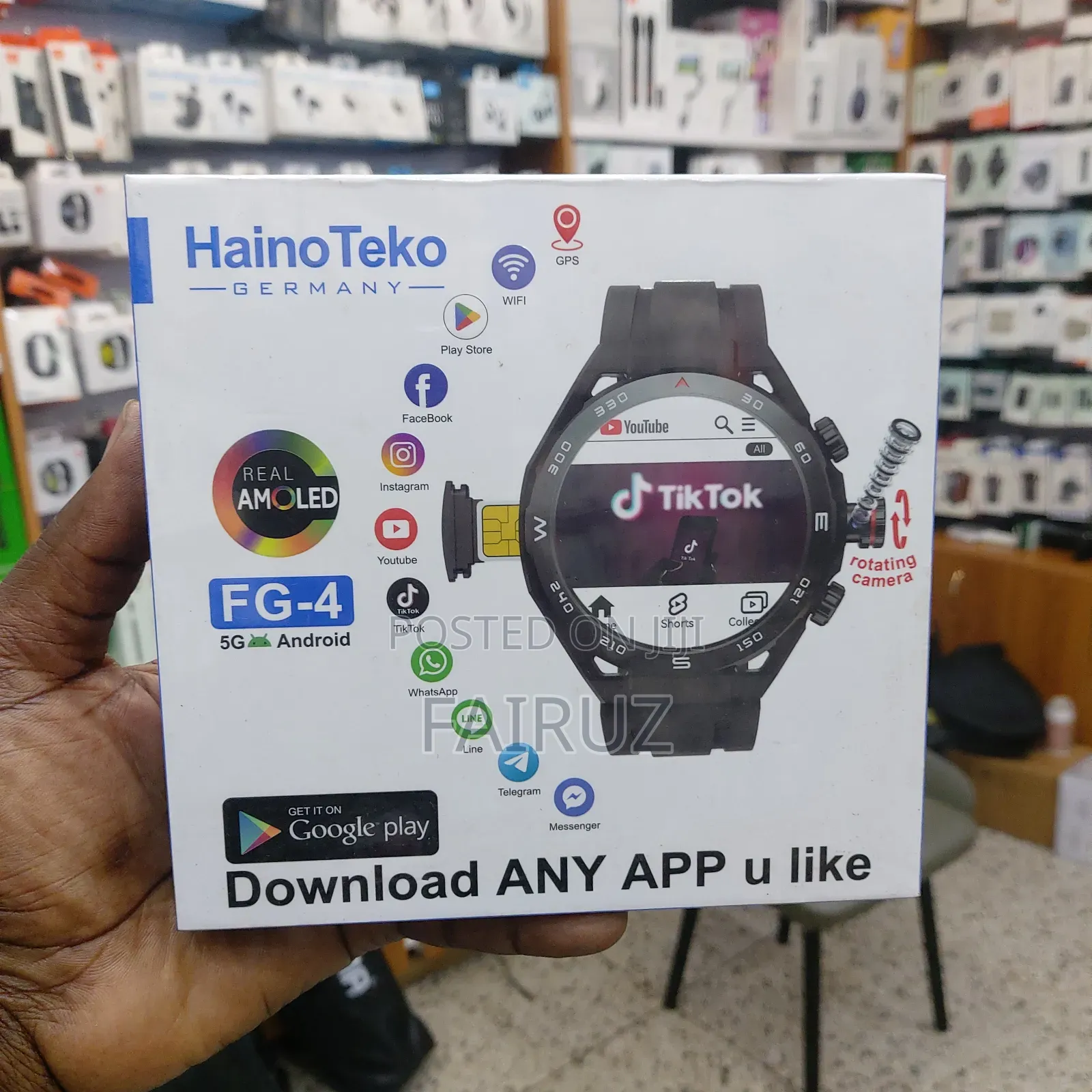 Haino Teko Smart Watch Fg-4 With Sim Card