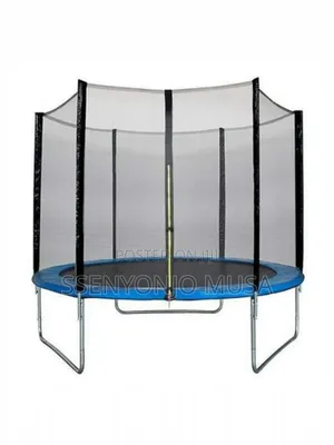 12ft Trampoline Safety Net | Protective Anti-fall Guard With Jump Pad