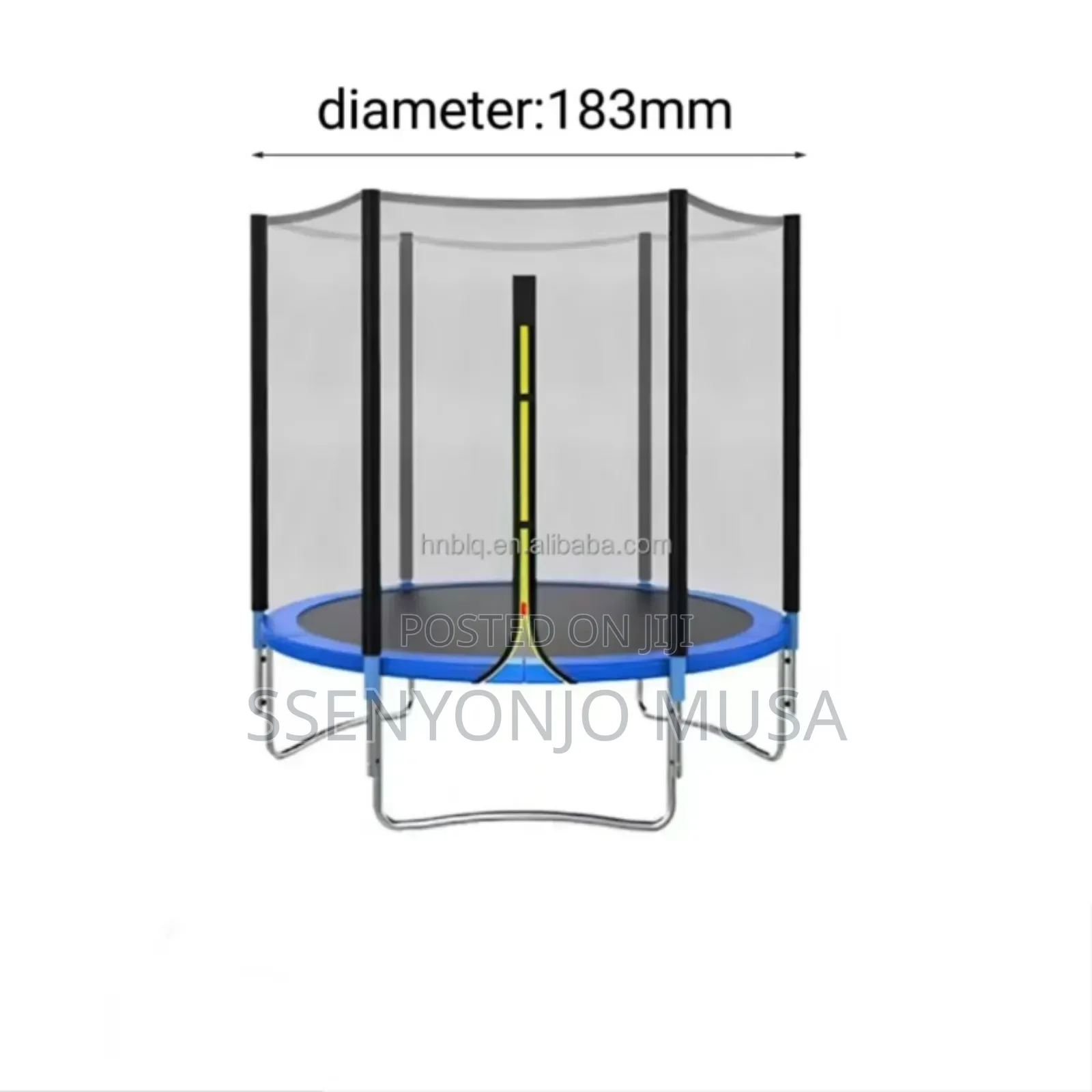 12ft Trampoline Safety Net | Protective Anti-fall Guard With Jump Pad