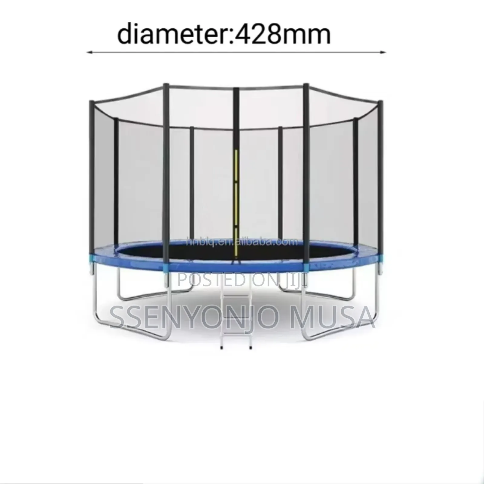 12ft Trampoline Safety Net | Protective Anti-fall Guard With Jump Pad