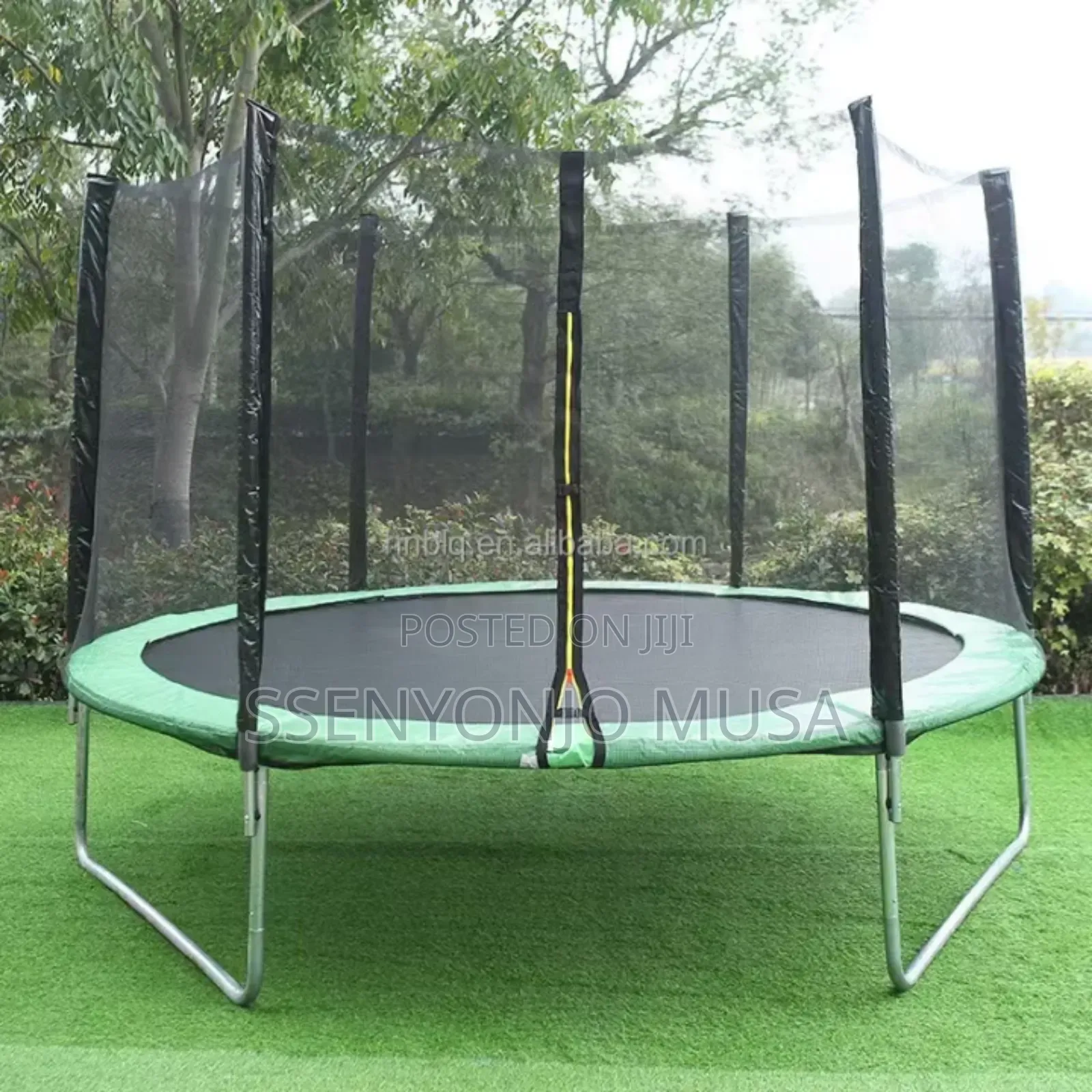 12ft Trampoline Safety Net | Protective Anti-fall Guard With Jump Pad