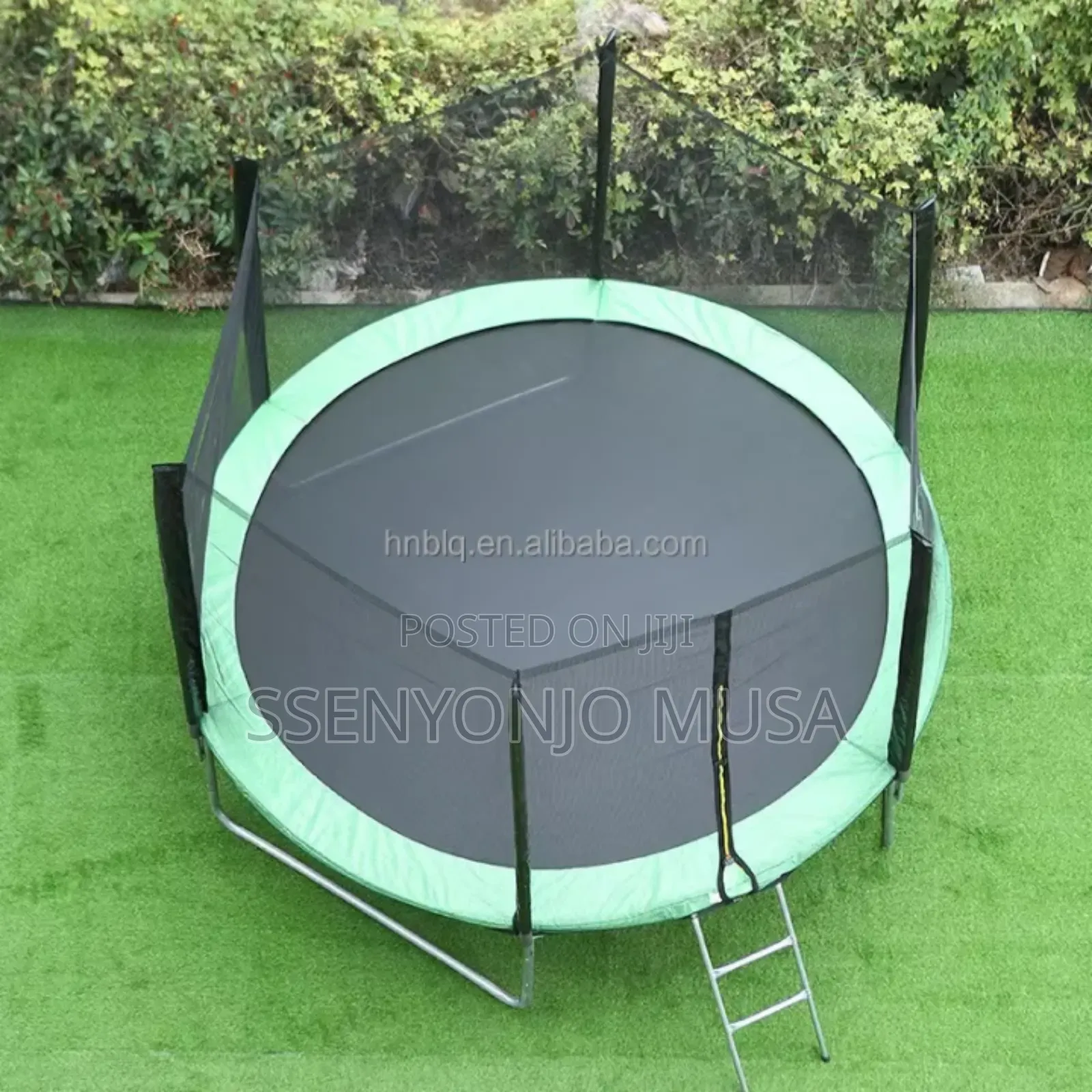12ft Trampoline Safety Net | Protective Anti-fall Guard With Jump Pad