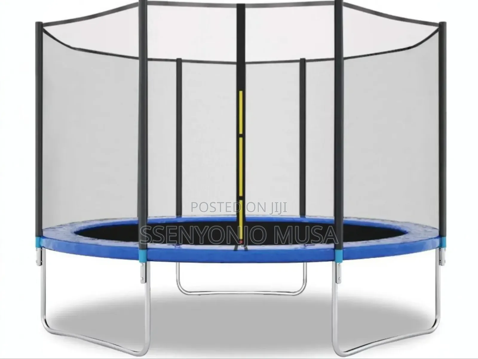 12ft Trampoline Safety Net | Protective Anti-fall Guard With Jump Pad