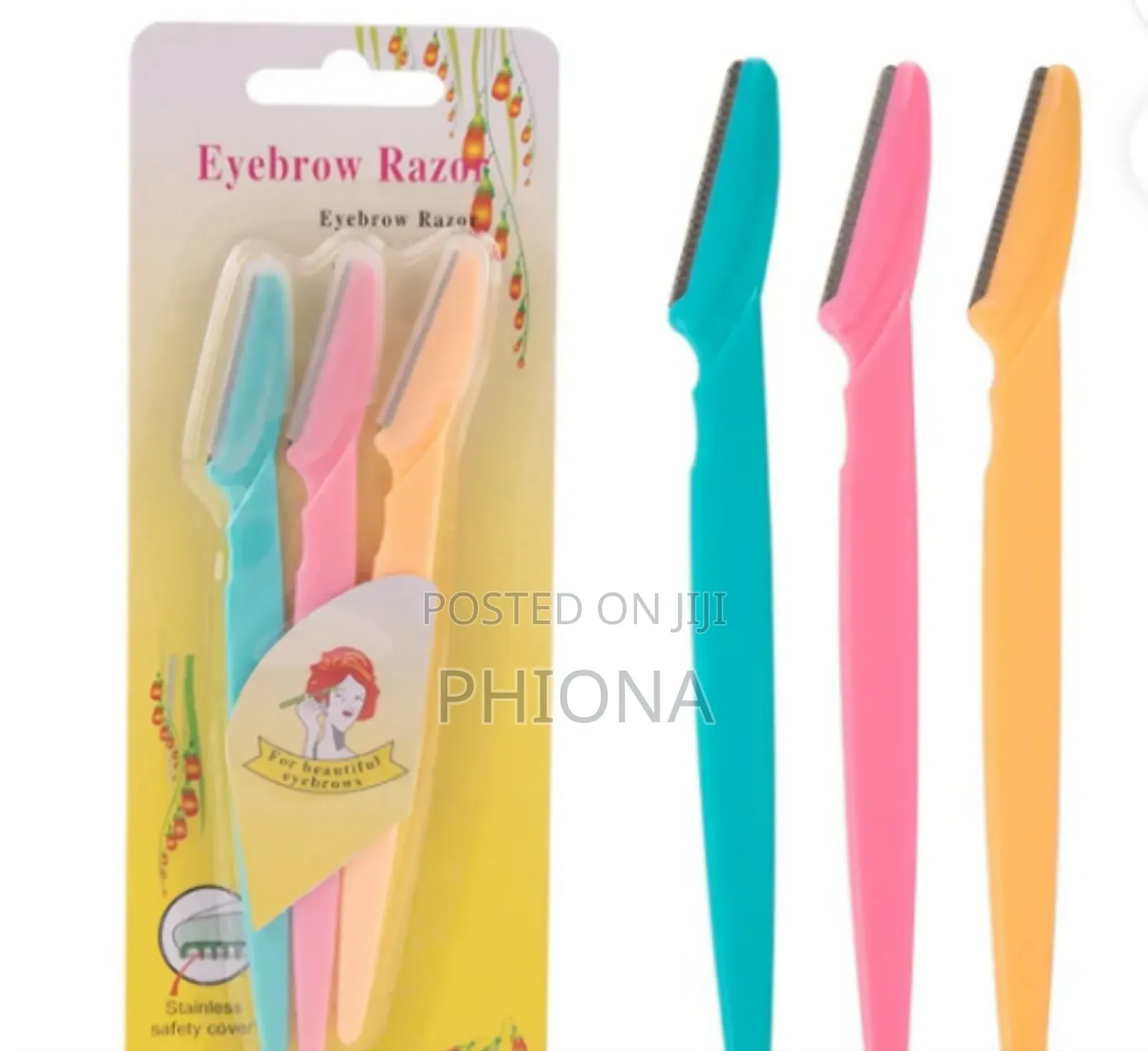 Three Piece Tinkle Eyebrow Razors