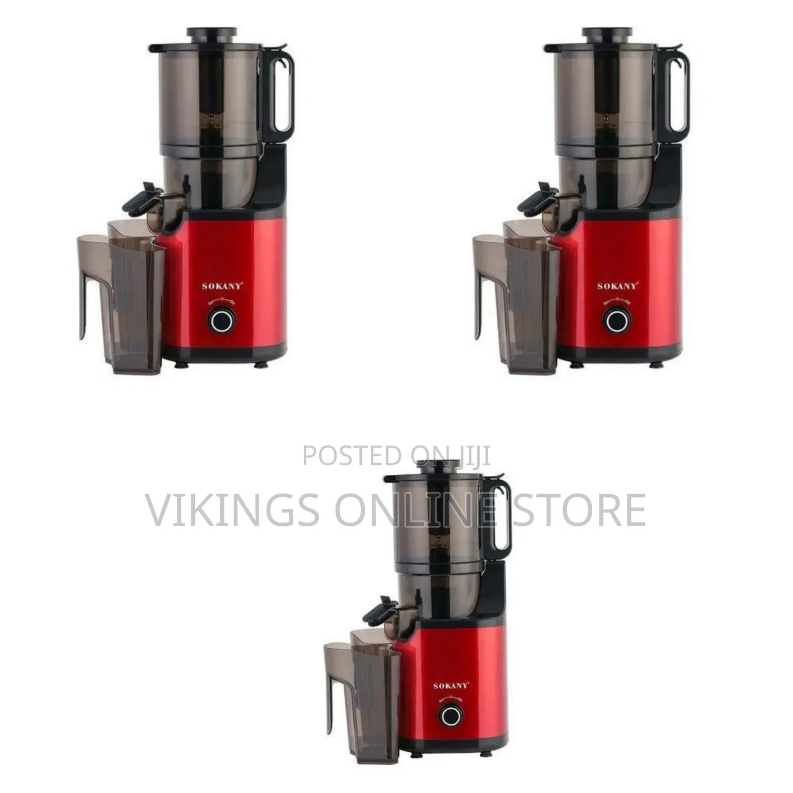 Sokany High-Efficiency Slow Juicer - Multicolor