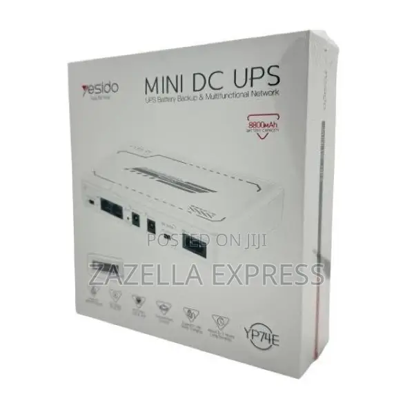 Yesido Mini Dc Ups Battery Backup and Multifunction Network 8800mah
