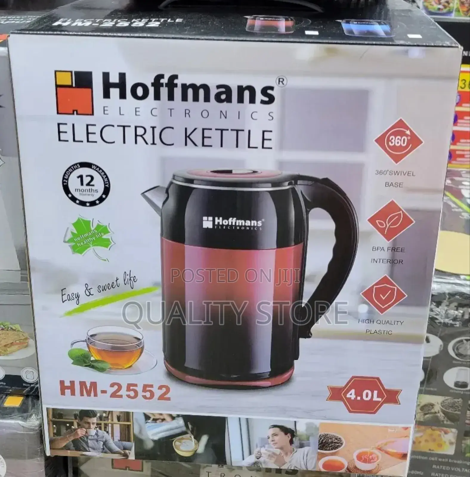 Hoffmans Electric Kettle 4.0 L Hm-2552