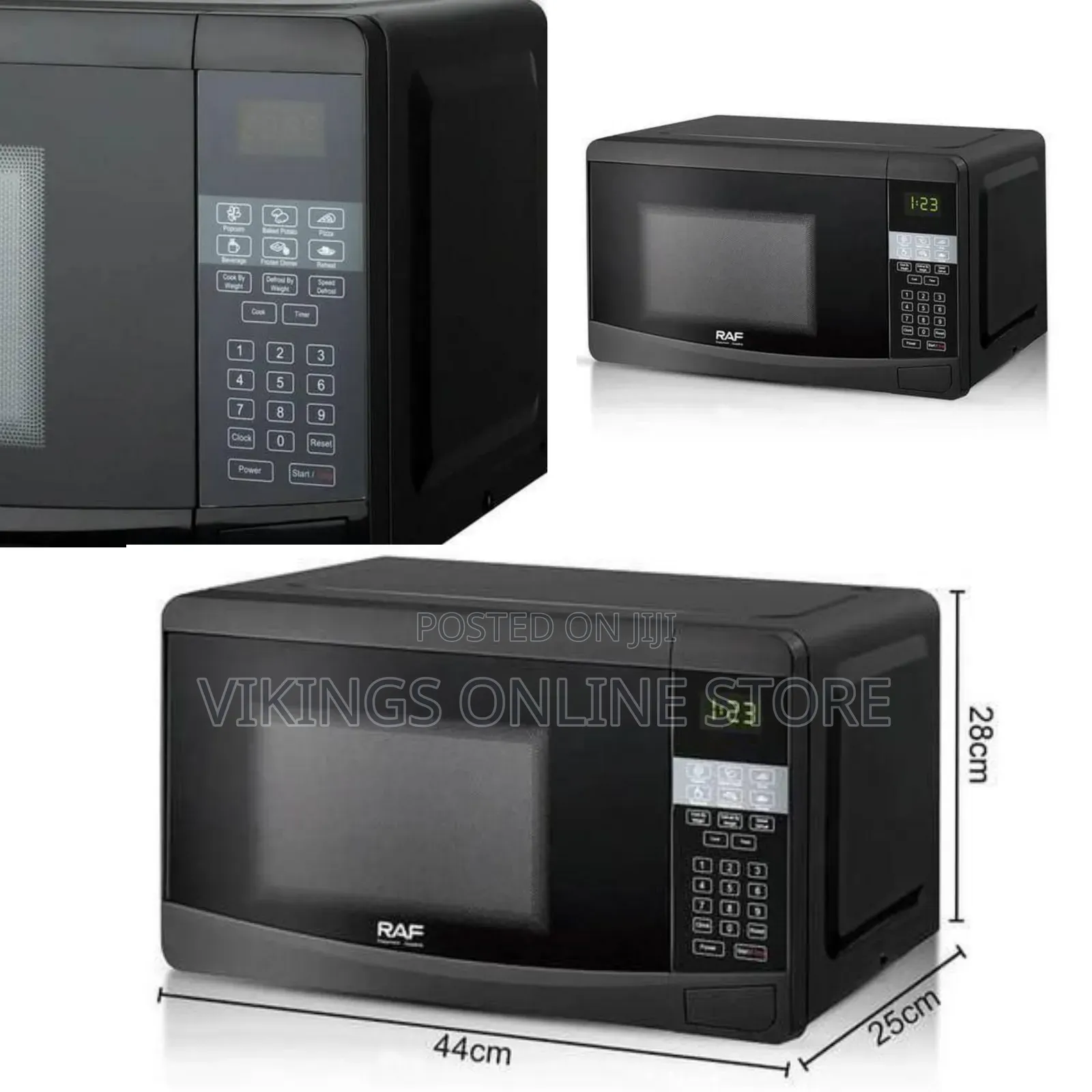 Raf Modern Digital Microwave Oven - Multicolor