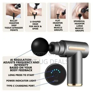 Massage Gun With 4 Heads