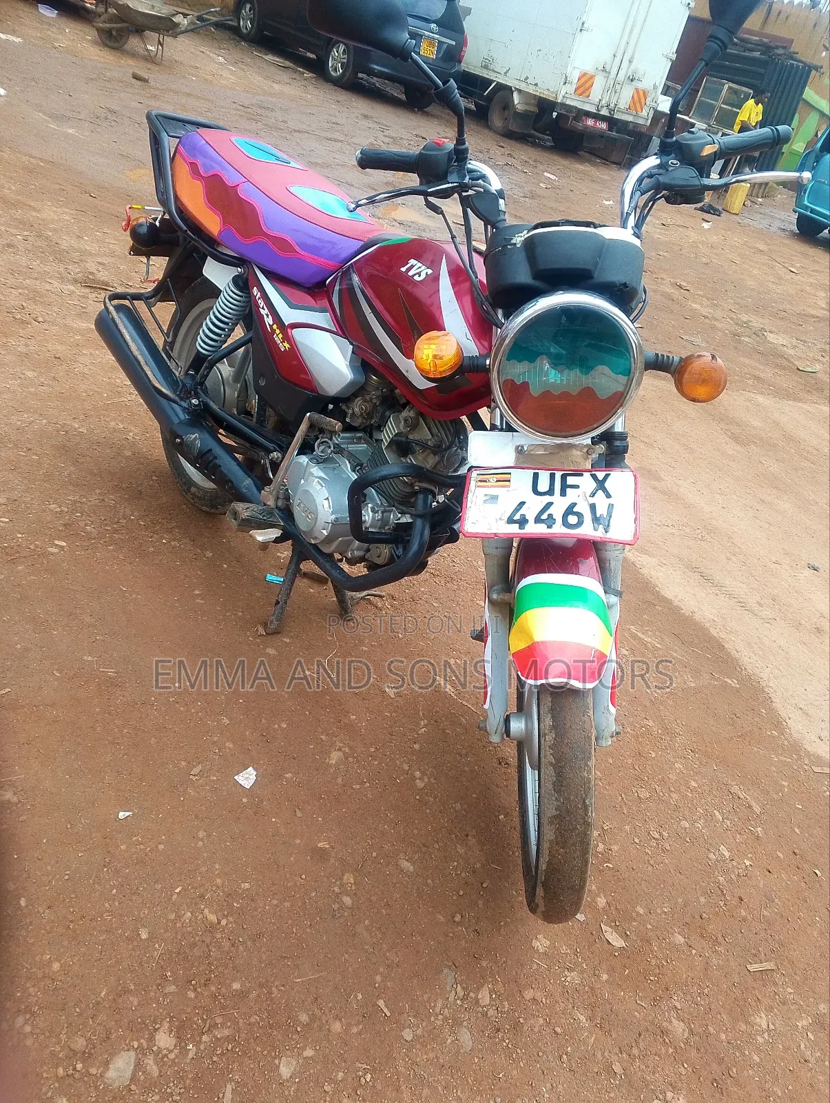 TVS HLX 125 2023 Red