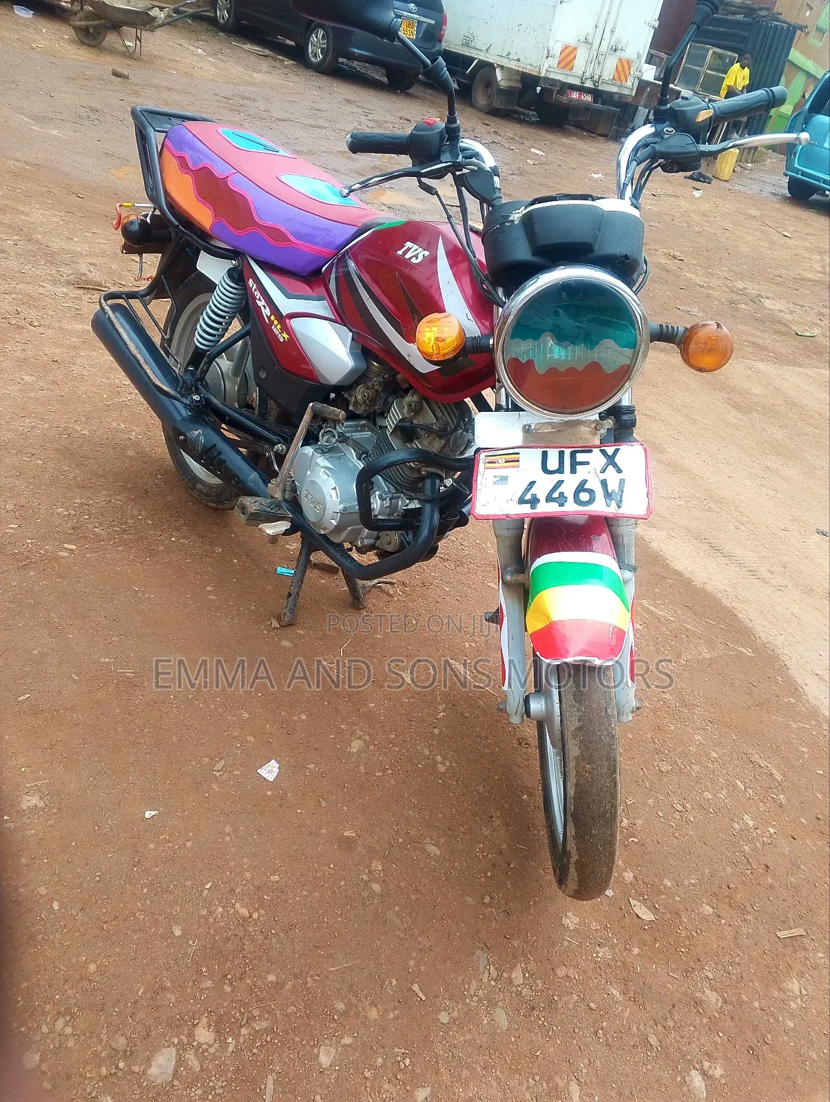 TVS HLX 125 2023 Red