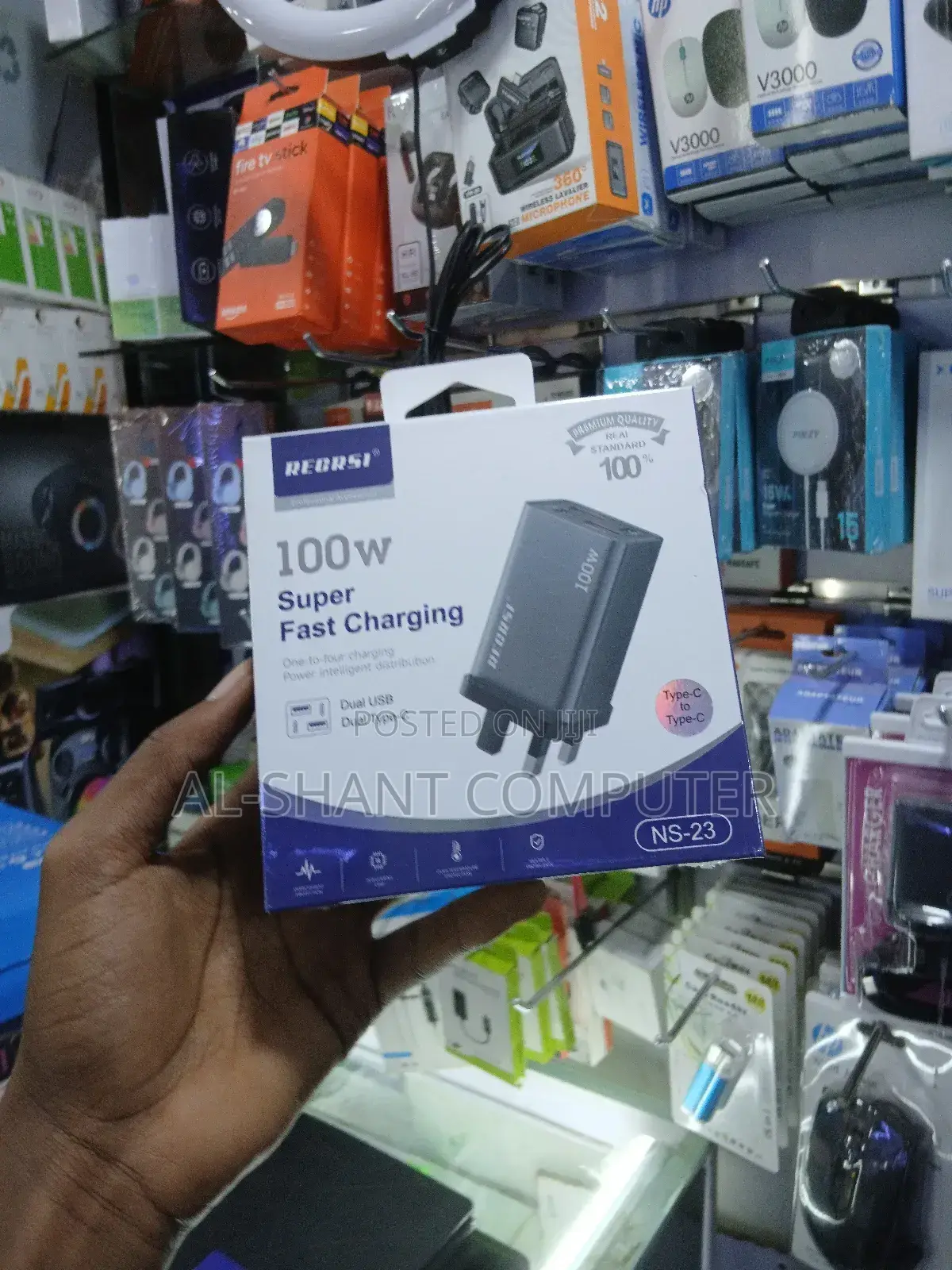 Recrsi 100w Super Fast Charger/Type-C Charger