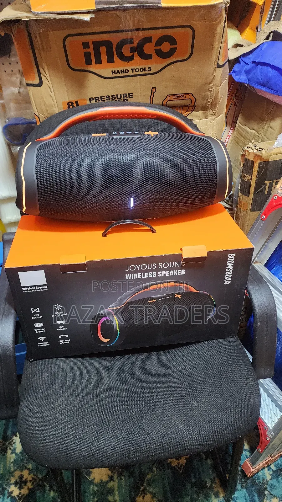 Heay Bass Party Speaker With RGB Booms Boz 4