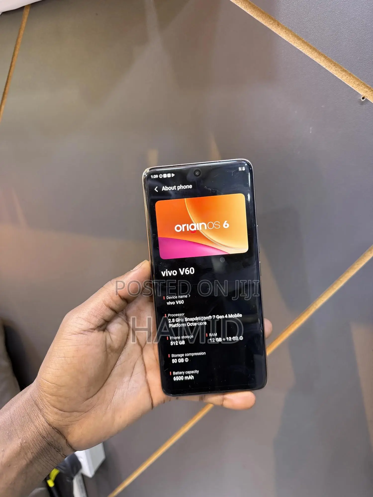Vivo V60 512 GB Gold