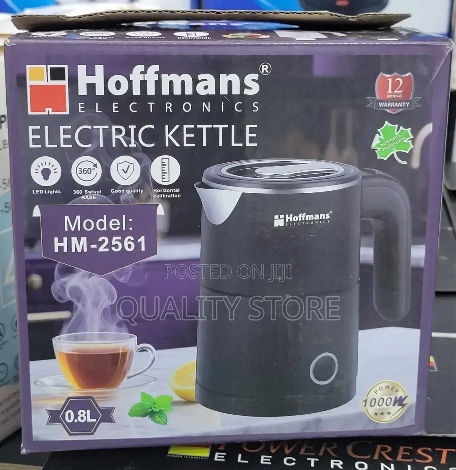 Hoffmans Electric Kettle 0.8l Hm-2561