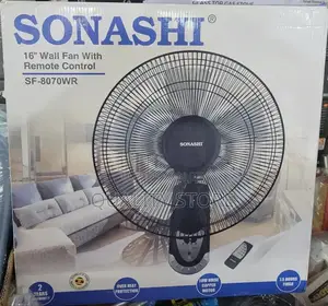 Sonashi Wall Fan With Remote Control Sf-8070wr