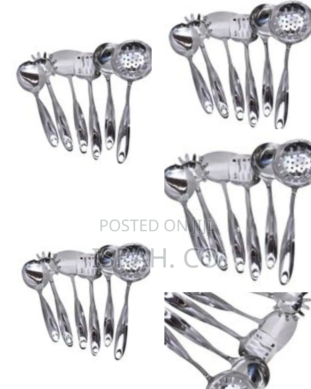 6 Pieces of Kitchen Tool Food Serving Utensil Spoons Cutlery