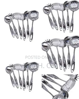 6 Pieces of Kitchen Tool Food Serving Utensil Spoons Cutlery