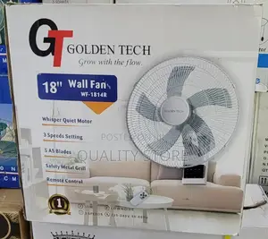 Golden Tech Wall Fan With Remote Control Wf-1814r