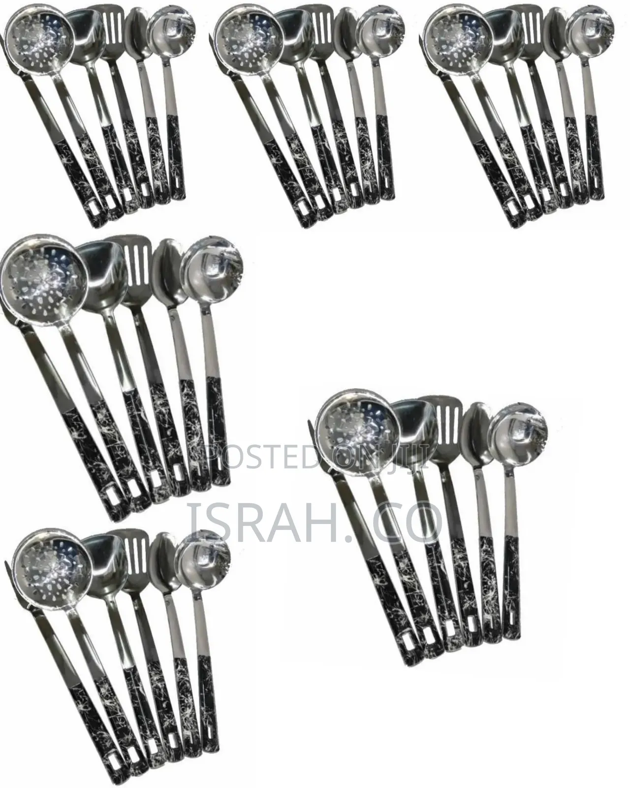 6 Pieces of Kitchen Tool Food Serving Utensil Spoons Cutlery
