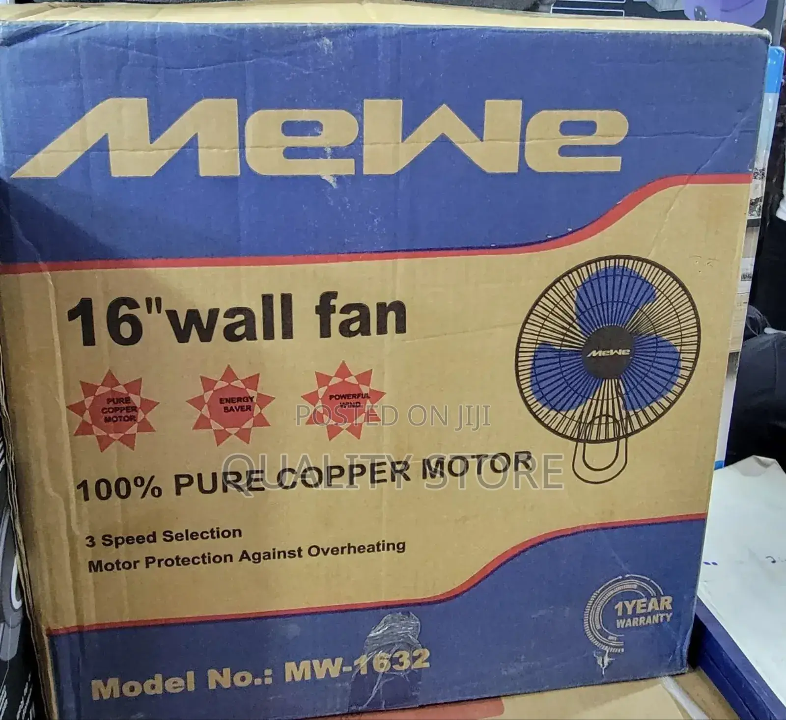 Mewe Wall Fan Mw-1633